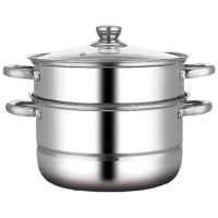 苏宁宜品单层单底蒸锅BST-098 1升不锈钢通用炉灶轻巧设计