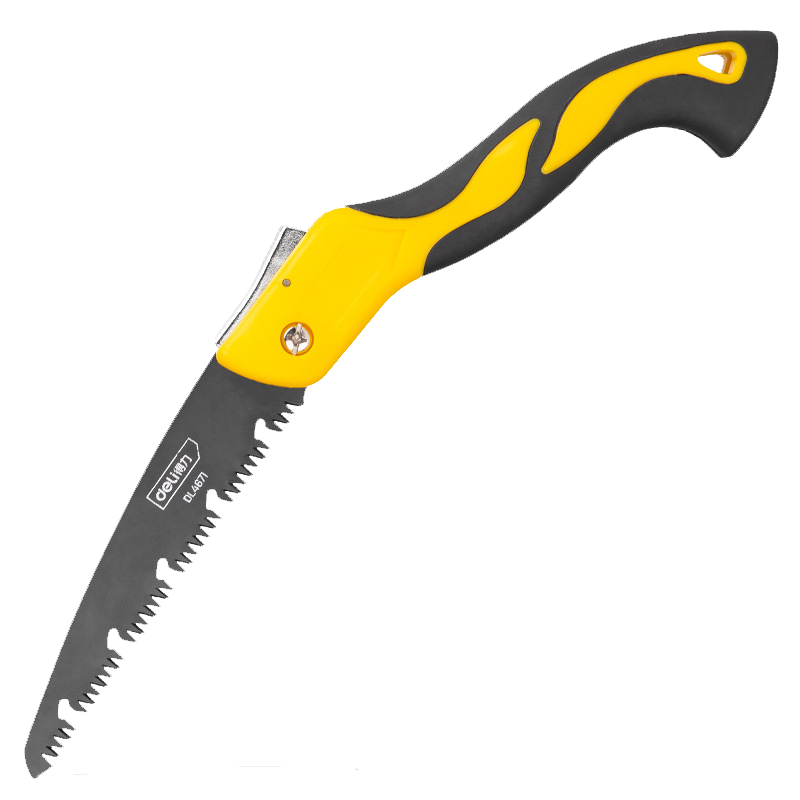 得力DL4672折叠锯特氟龙退屑槽(黄)10“SK5 单位/把