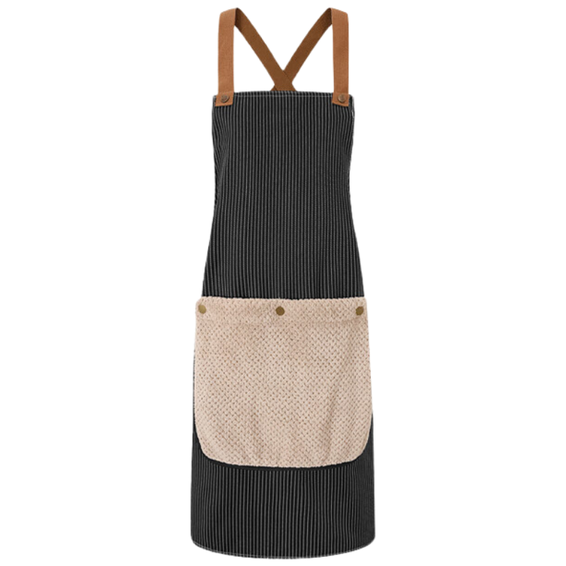 苏宁宜品防油灰色锦纶无袖围裙轻松厨房助手国产设计