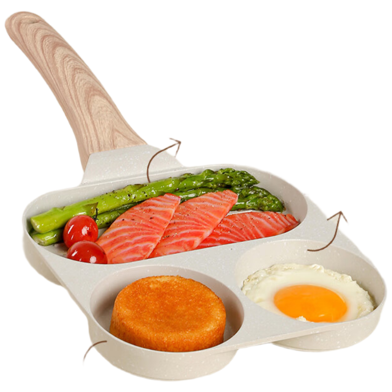 苏宁宜品无涂层铝合金煎锅BST-164 18cm轻便通用炉灶无盖设计