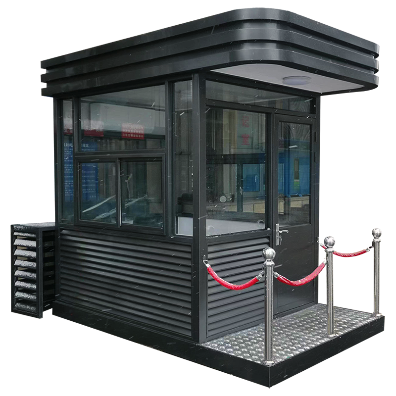 盛辉嘉业 钢结构岗亭保安亭门卫室氟碳喷涂工厂单位学校移动岗亭可定制