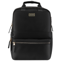 苏宁宜品推荐新秀丽NO0*09001男士纯色织物双肩包旅行百搭证件袋拉链闭合有夹层中型包轻松出行