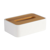 蓝风笛 纸巾盒 中号白色 个