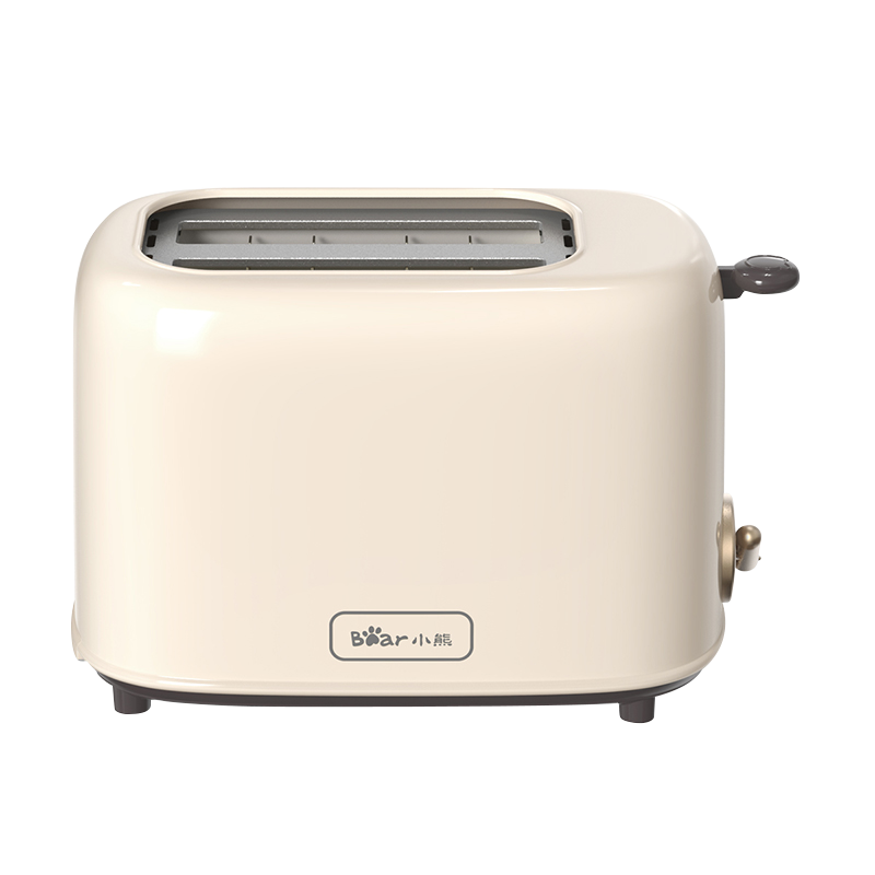 小熊(bear)面包机 多士炉早餐烤吐司机 烤面包片2片家用多功能轻食机 6档烘烤带防尘盖DSL-C02K8