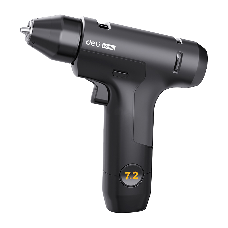 得力HT9072 home系列锂电枪式螺丝批(黑)7.2V/10N.m/2000mAh 单位/套