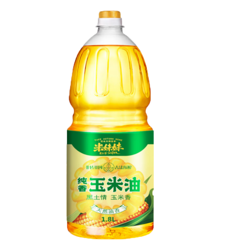 米妹妹纯香玉米油食用油1.8L