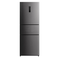 新飞210升三门养鲜风冷无霜三门小型冰箱低音 家用三门三温节能冰箱 中门软冷冻BCD-210WK3CT远峰灰