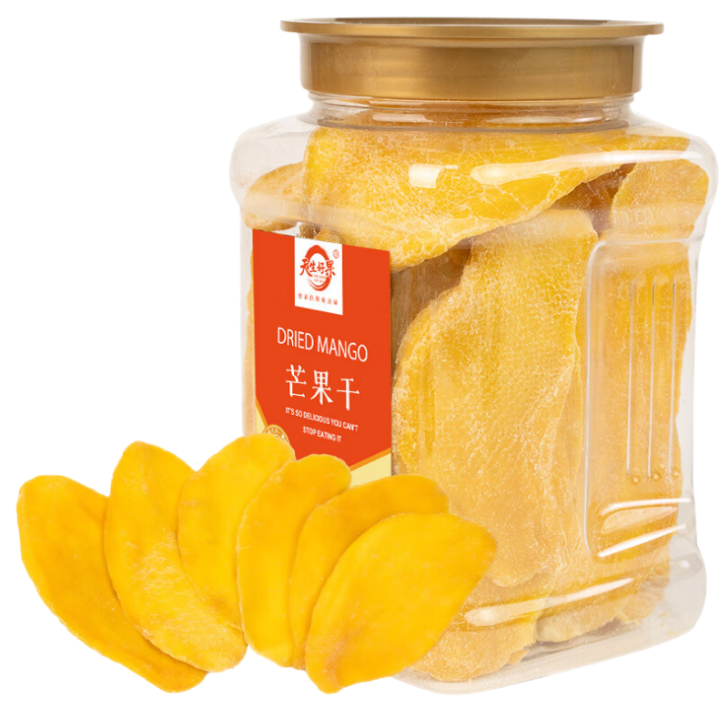苏宁宜品精选芒果干1克装果干类礼盒装健康美味零食
