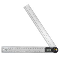 得力DL305300数显角度尺不锈钢(黑)300mm 单位/把