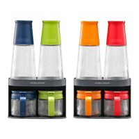 摩飞调料瓶罐套装一体收纳密封保鲜干净整洁MR1107(颜色随机)