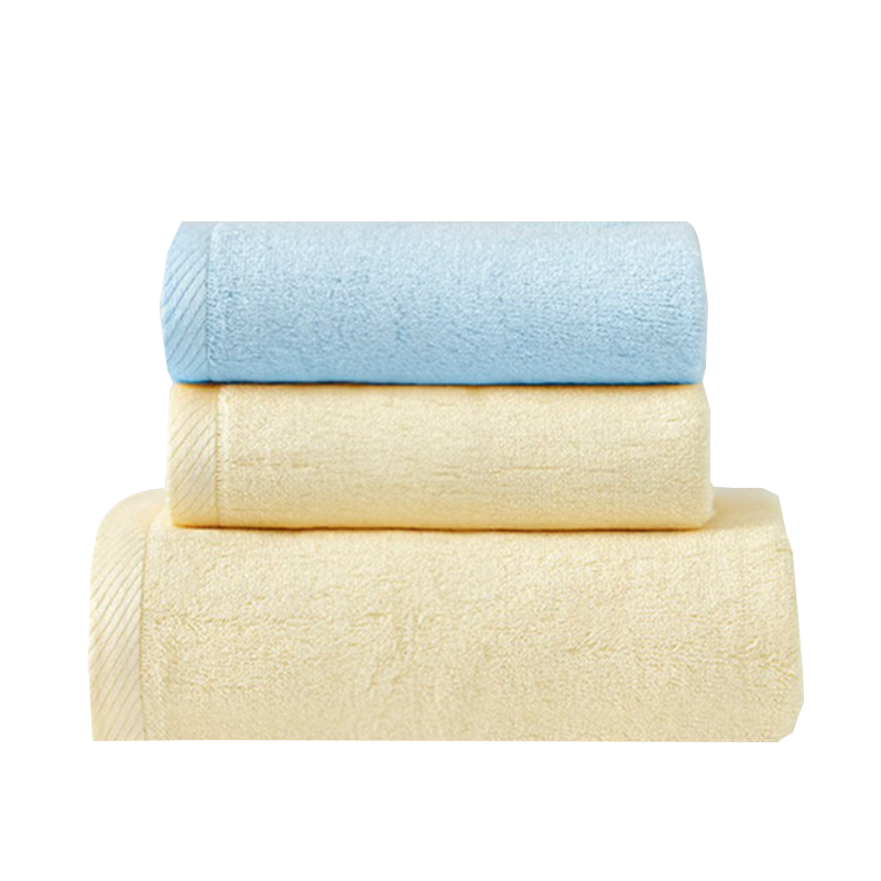 内野 100%棉混色素色绘梦面浴三件套HXM02503尺寸30*70cm*2条 60*120cm*1条