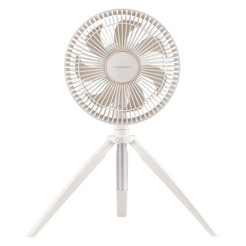 摩飞电风扇无线便携可折叠拆卸做工精细运行低音白色MR3701