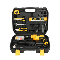 得力DL6011冲击钻综合维修套装(黑)116件套 单位/套