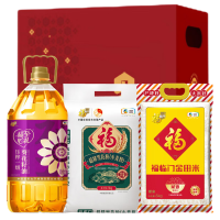 苏宁宜品中粮福临门运气到身边大礼包10kg5L精选优质粮油常温储存方便实用礼盒包装