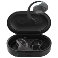 苏宁宜品 Q2 黑色真无线骨传导耳机 通话清晰舒适无压无线操控
