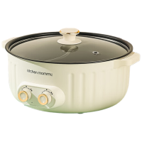 苏宁宜品推荐多功能5升大容量电火锅2000W无极调温精准烹饪机械控温设计