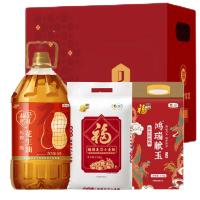 苏宁宜品中粮福临门福气到身边大礼包5kg+5L精选国产粮油礼盒装常温储存方便送礼佳选