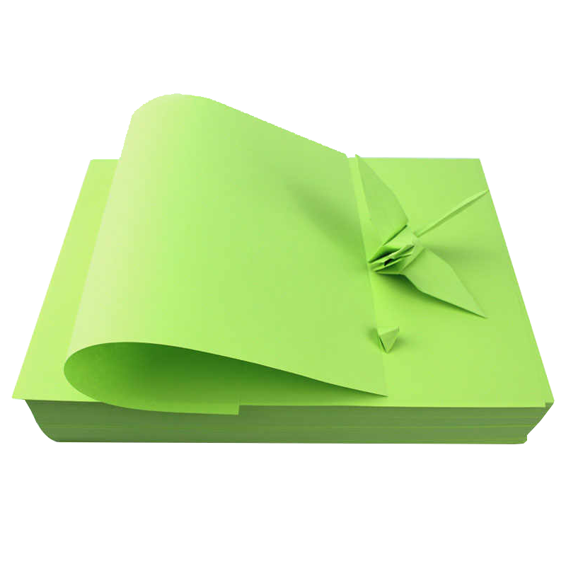 旗胜 绿色卡纸100张 A4 包