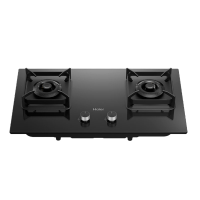 海尔一级能效直燃火双眼燃气灶5.2kw上下进风钢化玻璃台嵌两用高效节能电子脉冲点火