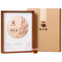 苏宁宜品白大师岁月珍藏见山2020寿眉茶饼300克天然醇香手工采摘越陈越香