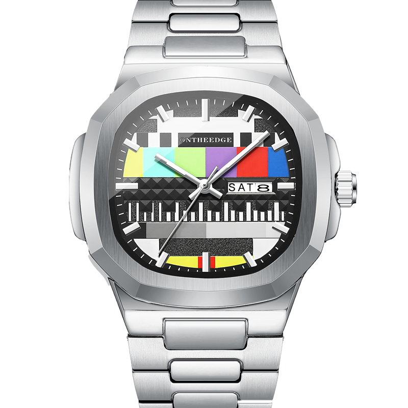 ONTHEEDGE正品手表2025新款名牌男士高端防水方形石英手表学生手表运动