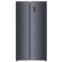 创维三周鲜系列552升对开门玻璃面板冰箱 FSP+杀菌 家用双变频一级能效 BCD-552WKGPSA 冰瓷灰