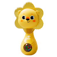 婴儿牙胶手摇铃冰感可啃咬0-1岁新生儿宝宝手握训练早教哄娃3750