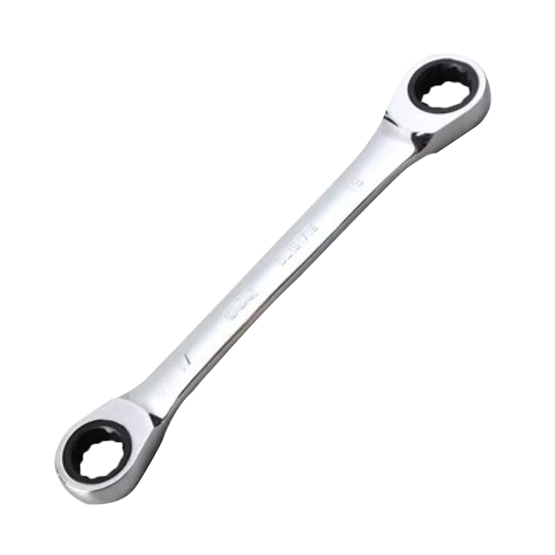 得力DL191213双梅花快扳铬钒钢(银)12*13mm 单位/把