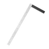 得力DL302350钢角尺铝压铸(黑)350mm 单位/把