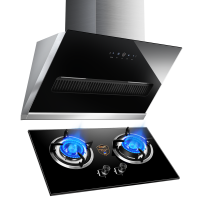 欢呼好太太烟灶套餐 抽油烟机燃气灶两件套 28立方大吸力自动清洗家用抽油烟机厨电套装煤气炉 液化气灶C008+X01