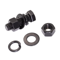 鑫扬 8.8级外六角螺丝高强度全牙螺栓螺母垫片整套 M10*30 5个装 单位:组