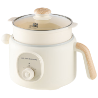 苏宁宜品推荐厨创妈咪电煮锅2L 220V300600W旋钮温控灵活煮粥单胆作轻巧易操作2-3人家庭神器