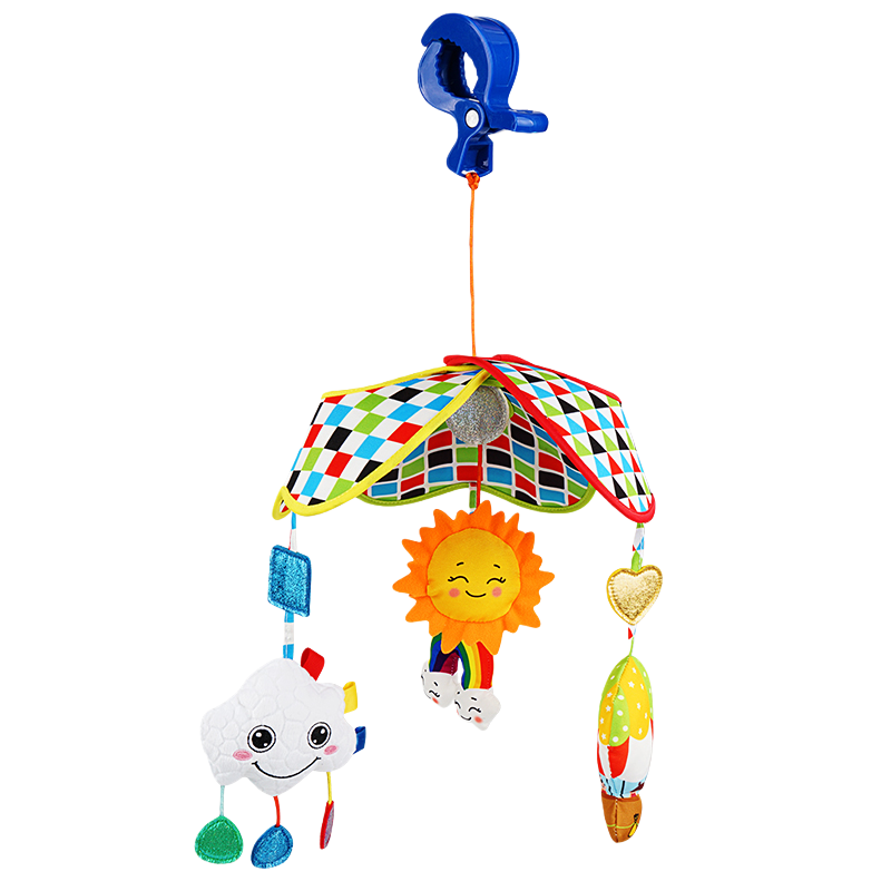 jollybaby云朵车挂新生儿推车挂件婴儿车床摇铃0-1岁益智车载1663