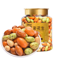 苏宁宜品推荐鲜记多彩花生298g混合口味不带壳设计罐装长效新鲜美味
