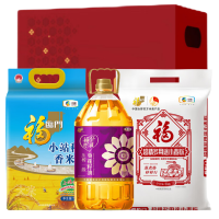 苏宁宜品精选中粮福惠民生平安大礼包10kg+4L健康营养精美礼盒装送礼自用两相宜