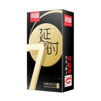 尚牌黑金7倍加厚延时避孕套10片控时持久安全套套超薄男用成人情趣性用品byt