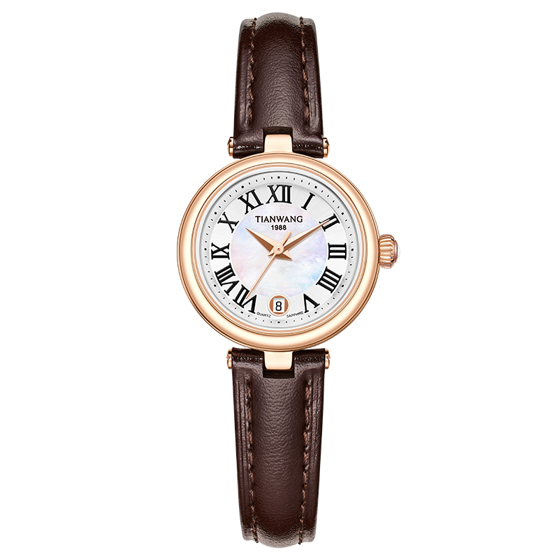 天王精致小美人石英女表时尚潮流高档腕表通勤皮带小众手表31364