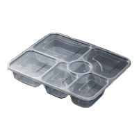 先互丁 一次性大六格餐盒饭盒 1200ml(150个)箱