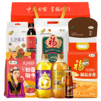 苏宁宜品精选国产粮油礼盒家宴尊享11.283kg+3.118L健康美味全家共享12个月保质期常温储存节日礼物礼盒装