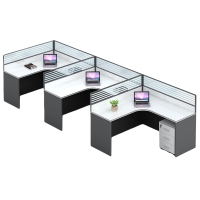 铭思达屏风工位含柜4200*1200*1100mm套