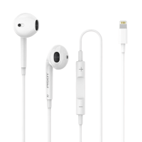 品胜适用手机14 X 13 12 11 8 7线控带麦耳机 L接口平板电脑入耳式耳机