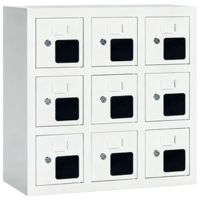 戴劲手机存放柜钢制手机保管箱电子设备管理柜9门充电柜[亚窗]