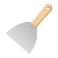 得力DL-HD5C木柄油灰刀(银)5寸 12把装