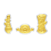 周大福文化祝福金榜题名黄金金币金章摆件学生EOR1183礼物