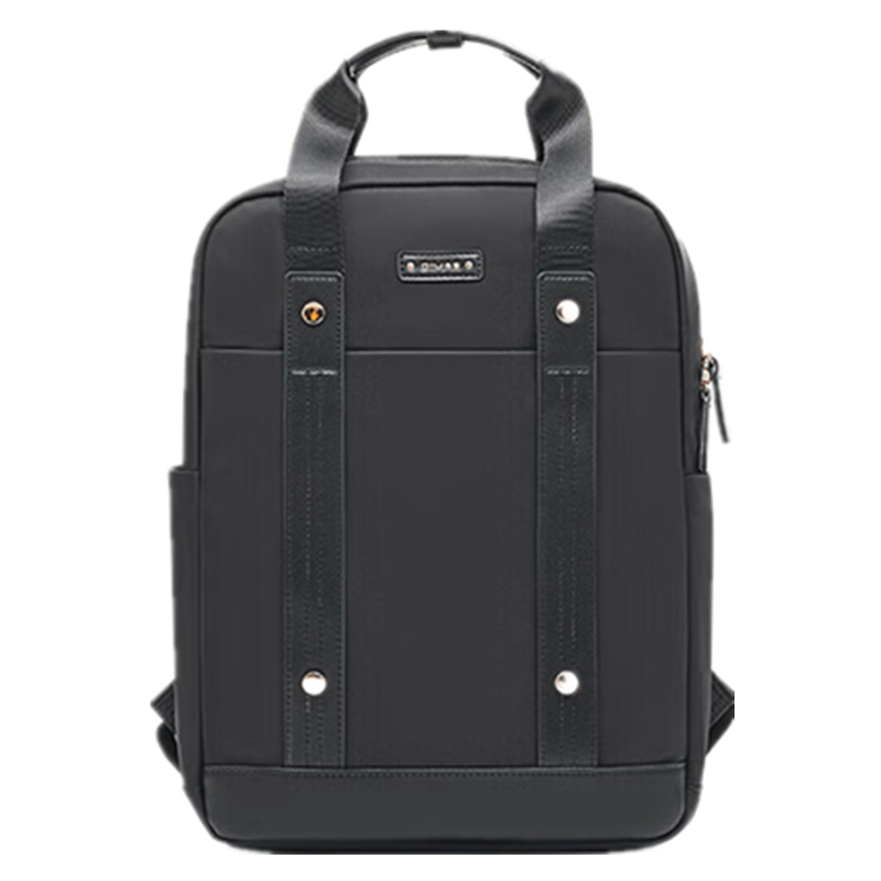 爱华仕背包女生高颜值大容量双肩包女包时尚笔记本电脑包送礼物0CB1027 褐色/杏色可选