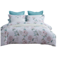 梦洁纯棉印花四件套1.8米床单款亲肤耐用自然美观瑶叶1010100295