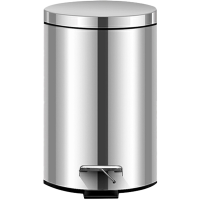 斯赞 不锈钢垃圾桶 圆形5L 个