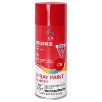 玫铁自喷漆红色瓶