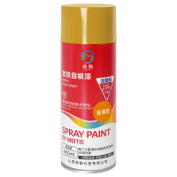 玫铁自喷漆金黄色瓶