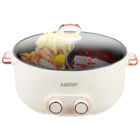 苏宁宜品智能电火锅XM-DH65 6.5升大容量机械控温双档位火锅炉轻便设计家用电器